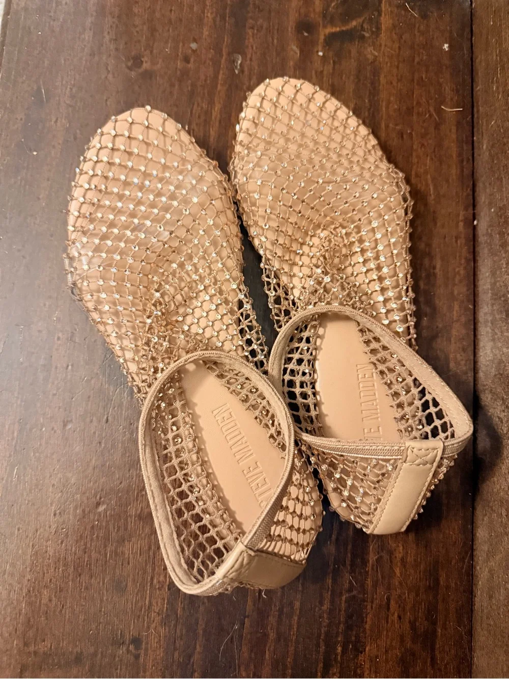 Steve Madden Nude Woven Slip-On